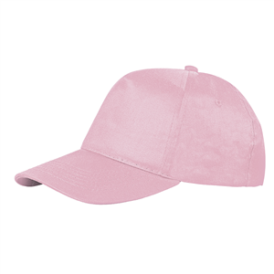 Cappellino personalizzabile da bambino in cotone 5 pannelli BABY PPM101 - Rosa