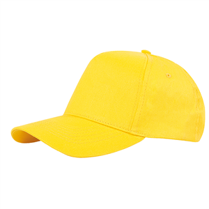Cappellino personalizzabile in cotone 5 pannelli BASIC GOLF PPM105 - Giallo