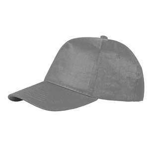 Cappellino personalizzabile in cotone 5 pannelli BASIC GOLF PPM105 - Grigio