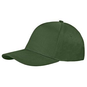 Cappellino personalizzabile in cotone 5 pannelli BASIC GOLF PPM105 - Verde militare