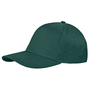 Cappellino personalizzabile in cotone 5 pannelli BASIC GOLF PPM105 - Verde scuro