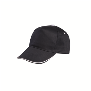 Cappellino personalizzato in cotone 5 pannelli BASEBALL PPM108 - Blu