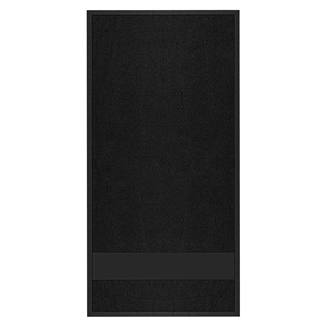 Asciugamano sportivo in cotone cm 50x100 con fascia per stampa GYM PPM925 - Nero
