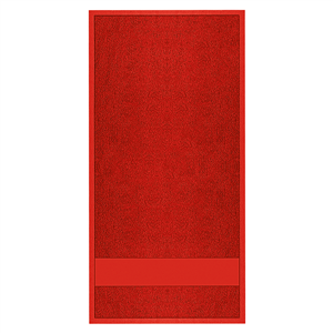 Asciugamano sportivo in cotone cm 50x100 con fascia per stampa GYM PPM925 - Rosso
