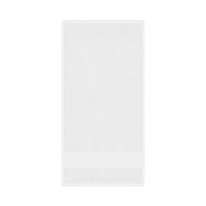 Telo mare cotone cm 70x140 con fascia per stampa SUNNY PPM930BI - Bianco