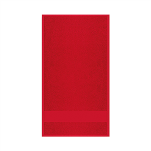 Telo mare spugna cm 100x180 con fascia per stampa MYKONOS PPM938 - Rosso