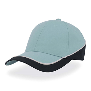Cappellino da baseball personalizzabile in poliestere Atlantis RACING RACI - Azzurro - Blu Navy