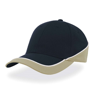 Cappellino da baseball personalizzabile in poliestere Atlantis RACING RACI - Blu Navy - Kakii