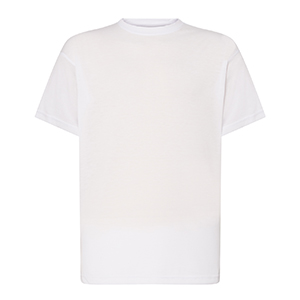 Maglietta personalizzabile uomo per sublimazione in poliestere 150gr JHK SUBLI SBTSMAN - Bianco