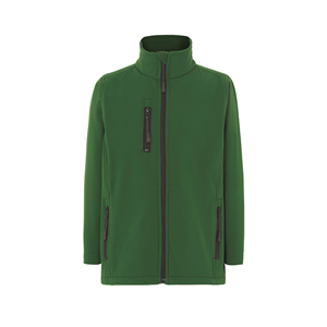 Softshell jacket da bambino con zip JHK SOFTJACKID - Verde Bottiglia