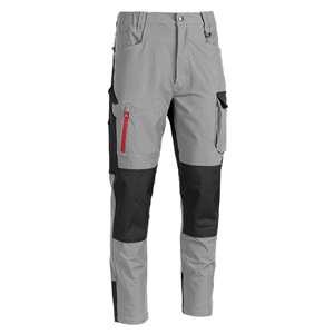 Pantalone da lavoro Sottozero STRETCH SS100 - Grigio - Rosso