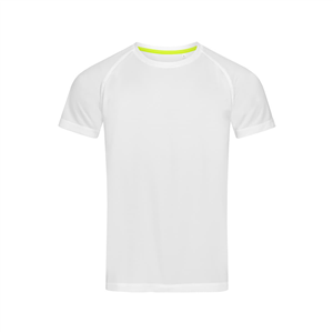 T-shirt sport da uomo bianca STEDMAN ACTIVE 140 RAGLAN ST8410-B - Bianco