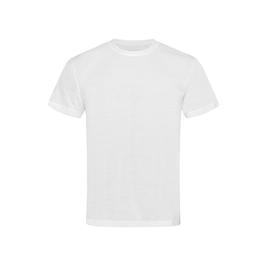 T-shirt uomo bianca per stampa sublimatica in poliestere 160gr Stedman COTTON TOUCH ST8600-B - Bianco
