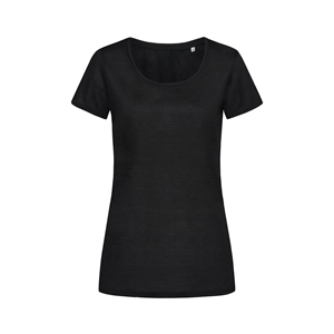 T-shirt personalizzabile da donna in poliestere 160gr Stedman COTTON TOUCH ST8700 - Black Opal