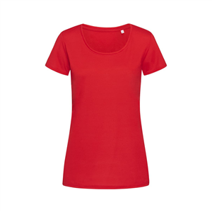 T-shirt personalizzabile da donna in poliestere 160gr Stedman COTTON TOUCH ST8700 - Crimson Red