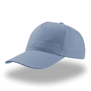 Cappellino da baseball personalizzabile in cotone 5 pannelli Atlantis START FIVE STFV - Azzurro