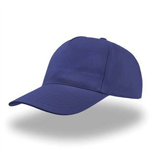 Cappellino da baseball personalizzabile in cotone 5 pannelli Atlantis START FIVE STFV - Blu royal