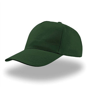 Cappellino da baseball personalizzabile in cotone 5 pannelli Atlantis START FIVE STFV - Verde