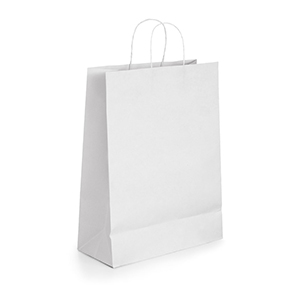 Borsa in carta kraft 100gsm 32x41x11cm GRANT STR92873 - Bianco