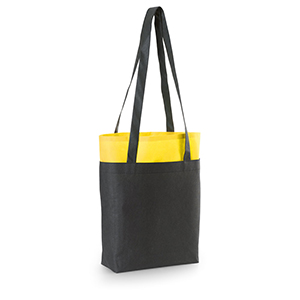 Shopper in tnt 35x37x9cm con tasca HARROD STR92881 - Giallo