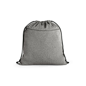 Zaino a sacca in cotone riciclato 140gsm CHANCERY STR92928 - Nero