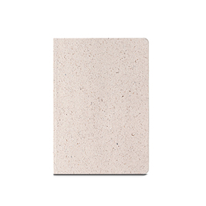 Block notes A5 con copertina semirigida fabbricata con materia organica degli elefanti ORGANIC SEMI-RIGID STR93288 - Naturale chiaro