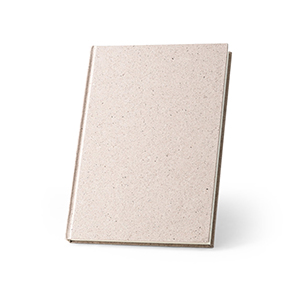 Quaderno A5 con copertina fabbricata con materia organica degli elefanti ORGANIC RIGID STR93294 - Naturale chiaro