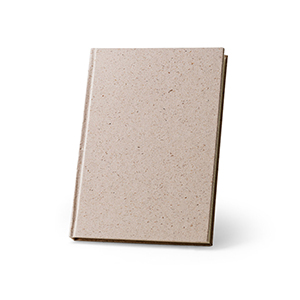 Taccuino A5 con copertina flessibile fabbricata con scarti delle foglie di the TEAPAD RIGID STR93296 - Naturale