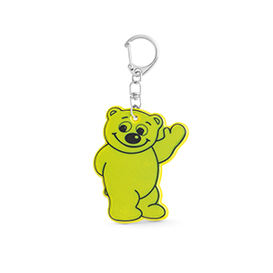 Portachiavi fluorescente BERRY STR93339 - Giallo