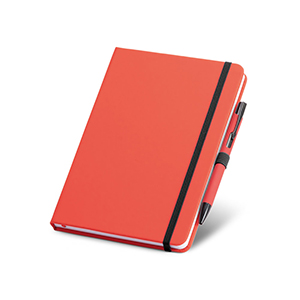 Set di penna a sfera e block note A5 SHAW STR93795 - Rosso
