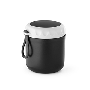 Contenitore termico con doppio corpo da 380ml SAMOURA STR93851 - Nero