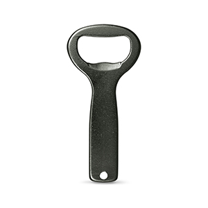 Apribottiglie in alluminio BARLEY STR94118 - Nero