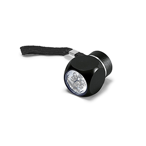 Torcia in alluminio con 6 led LOUIS STR94732 - Nero