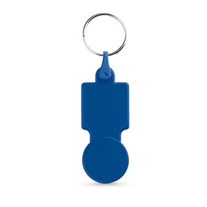 Portachiavi a forma di gettone per carrello della spesa SULLIVAN STR95018 - Blu