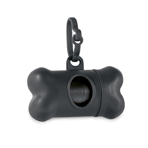 Dispenser porta sacchetti igienici per cani TROTTE STR95103 - Nero