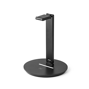 Supporto per cuffie con caricatore wireless intregrato GERST STR97089 - Nero