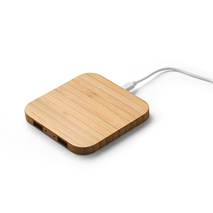 Caricatore wireless in bamboo DALTON STR97123 - Naturale