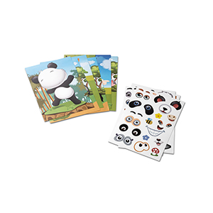 Gioco con adesivi composto da sei fogli MADAGASCAR STR98002 - Bianco