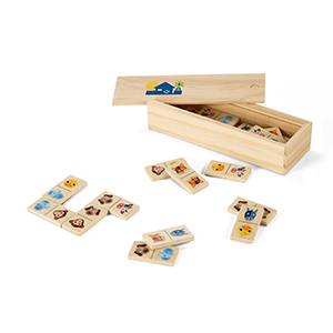 Gioco del domino in legno DOMIN STR98074 - Naturale chiaro