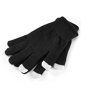 Guanti con punte tattili THOM STR99016 - Nero