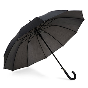 Ombrello a 12 stecche con apertura automatica GUIL STR99126 - Nero