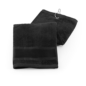 Asciugamano multiuso in cotone 430gsm 38x50cm GOLFI STR99964 - Nero