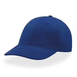 Cappellino da baseball personalizzabile in cotone 6 pannelli Atlantis START SIX STSX - Blu royal