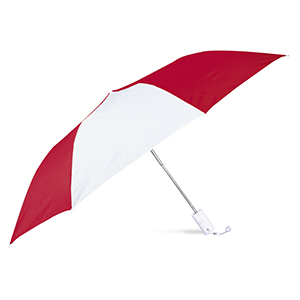 Ombrello personalizzato pieghevole cm 95 DEREK T18115 - Rosso - Bianco