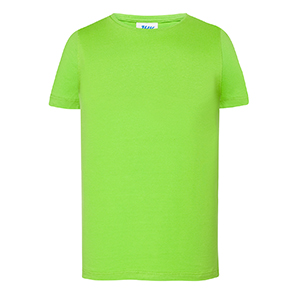 T shirt personalizzabile da bambina in cotone 155gr JHK TONGA TSLKTNG - Lime