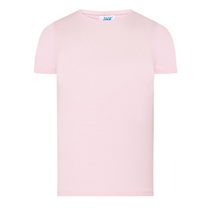 T shirt personalizzabile da bambina in cotone 155gr JHK TONGA TSLKTNG - Rosa