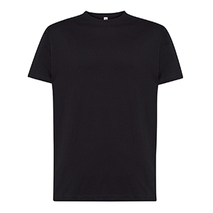 T shirt pubblicitaria uomo in cotone organico 155gr JHK REGULAR ORGANIC TSR160ORG - Nero