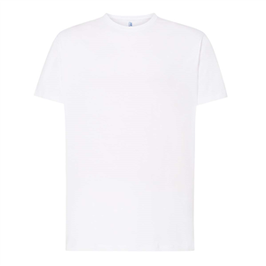 T-shirt promozionale uomo bianca in cotone 150gr JHK REGULAR TSRA150-B - Bianco