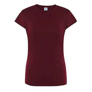T-shirt promozionale da donna in cotone 145gr JHK REGULAR LADY TSRLCMF - Rosso Cardinale