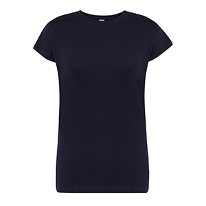 T-shirt promozionale da donna in cotone 145gr JHK REGULAR LADY TSRLCMF - Blu Navy